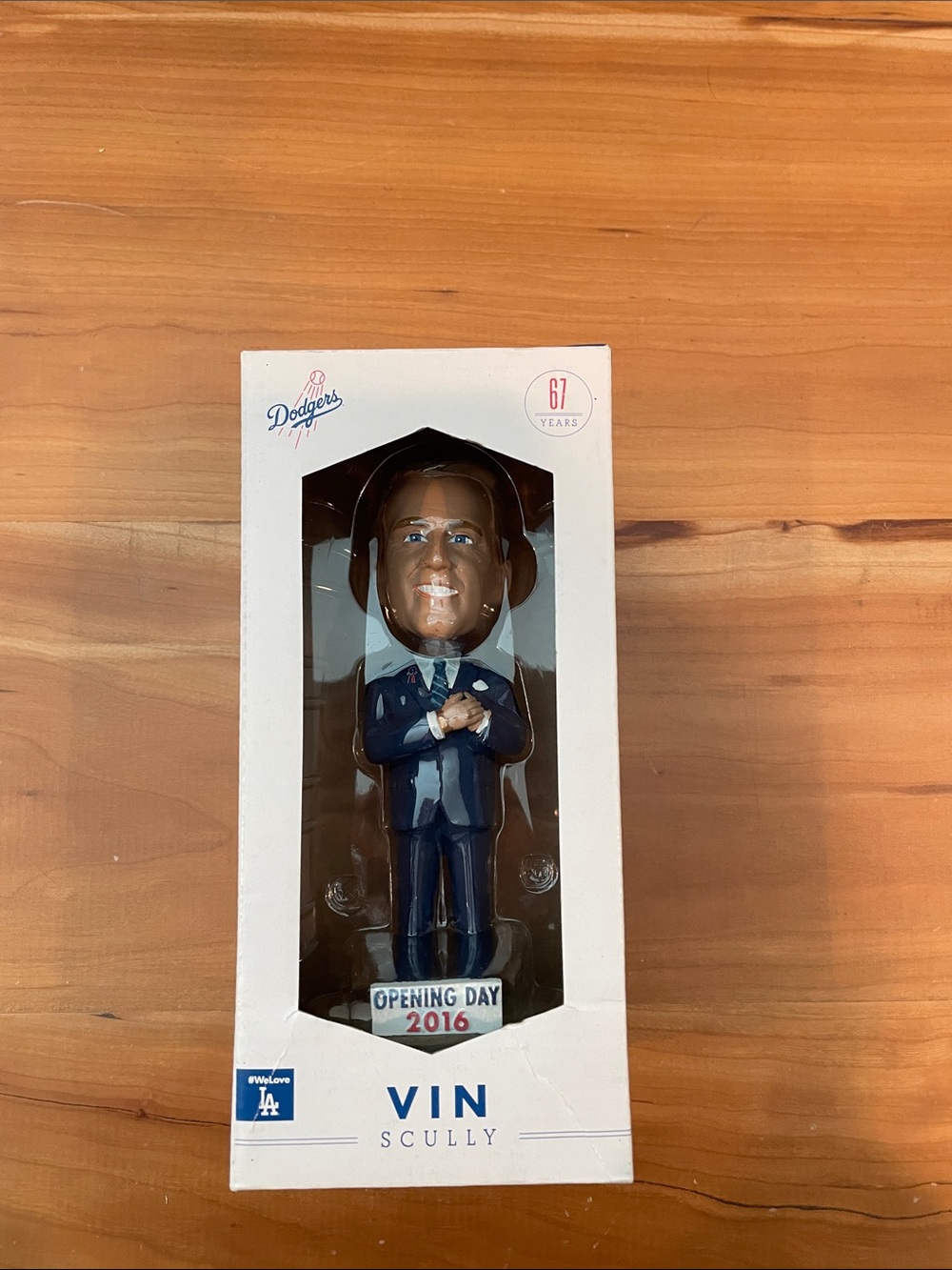 Vin Scully Navy Blue Bobblehead - Official Team Collectible (Pristine condition)
